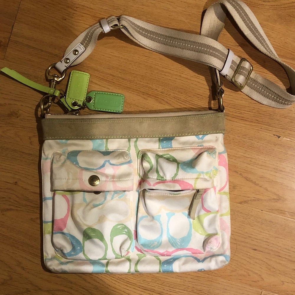 Coach Hampton scribble Crossbody Bag
